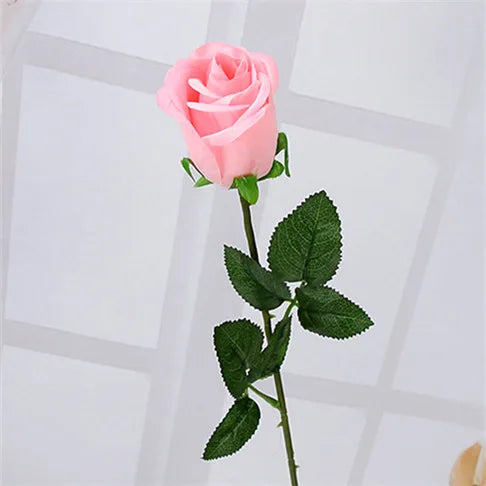 Yellow Real Touch Rose Artificial silk flowers Flowers Decorative Flowers Home or Christmas Party Decoration Wedding Decor
