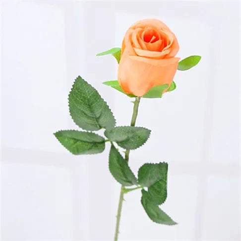 Yellow Real Touch Rose Artificial silk flowers Flowers Decorative Flowers Home or Christmas Party Decoration Wedding Decor