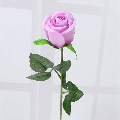 Yellow Real Touch Rose Artificial silk flowers Flowers Decorative Flowers Home or Christmas Party Decoration Wedding Decor