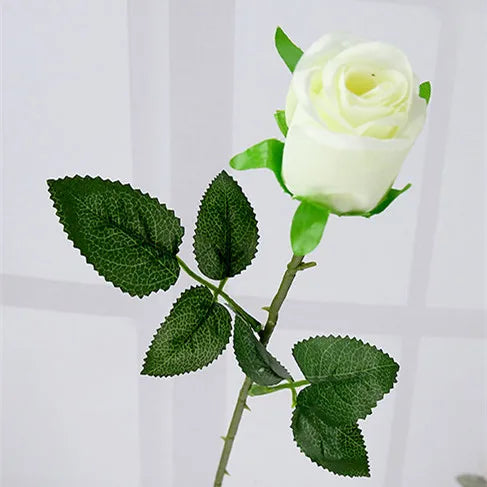 Yellow Real Touch Rose Artificial silk flowers Flowers Decorative Flowers Home or Christmas Party Decoration Wedding Decor