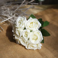 Ramo Nupcial de Rosas de Seda — 16 Colores, Boda y Damas de Honor