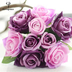 Ramo Nupcial de Rosas de Seda — 16 Colores, Boda y Damas de Honor