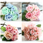 Ramo Nupcial de Rosas de Seda — 16 Colores, Boda y Damas de Honor