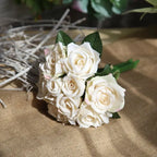 Ramo Nupcial de Rosas de Seda — 16 Colores, Boda y Damas de Honor