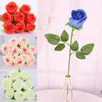Yellow Real Touch Rose Artificial silk flowers Flowers Decorative Flowers Home or Christmas Party Decoration Wedding Decor