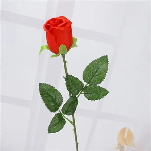 Yellow Real Touch Rose Artificial silk flowers Flowers Decorative Flowers Home or Christmas Party Decoration Wedding Decor