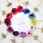 Anémonas Real Touch PU — Ramo 10 Tallos, 10 Colores, Boda y Fotografía