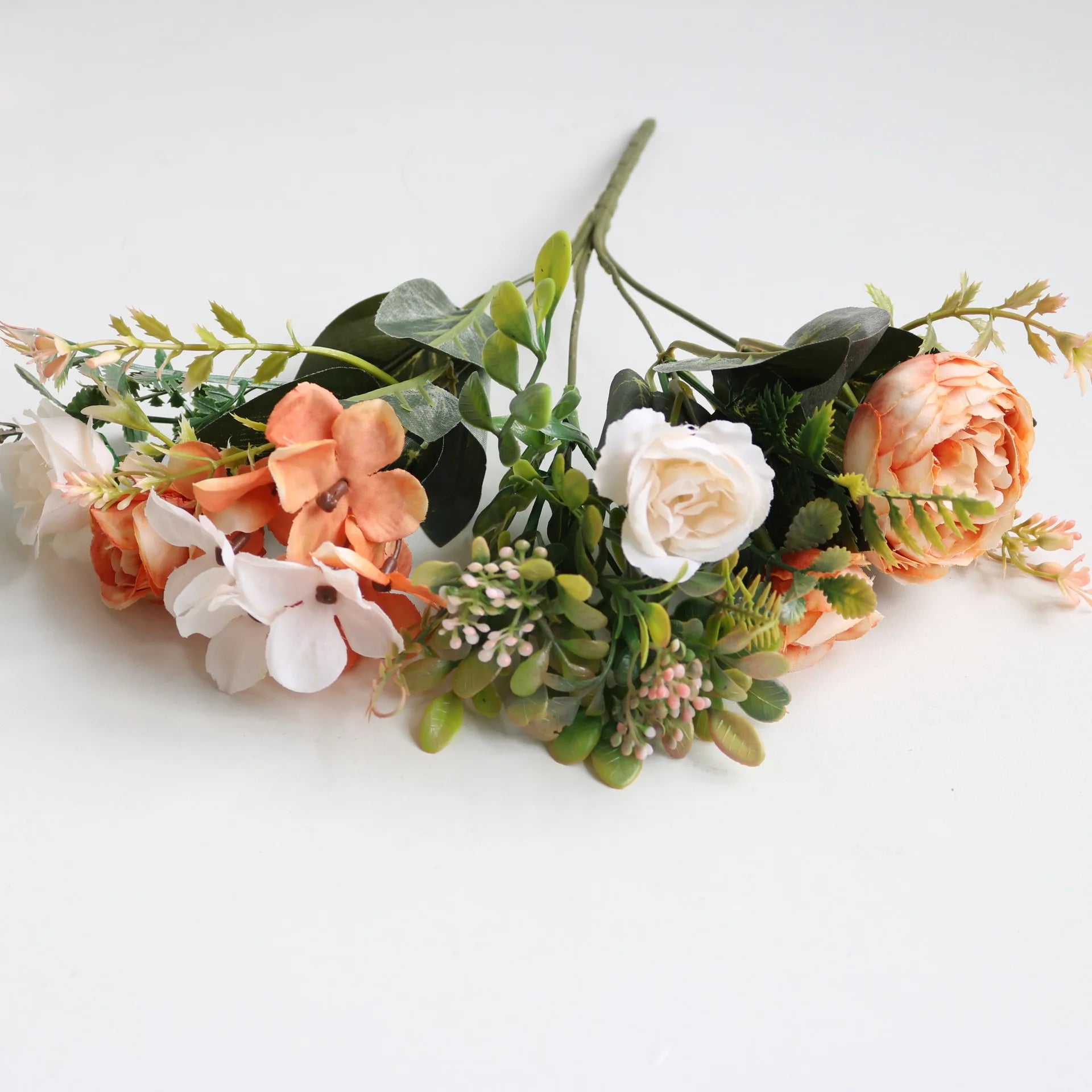 Ramo de Peonía y Rosa Otoño — 6 Colores, Hogar y Decoración de Boda