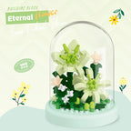 Eternal Bouquet Flower Assembly Blocks Children's Toy Mini Brick Particle Girl Series Rose Bundle Valentine's Day Birthday Gift