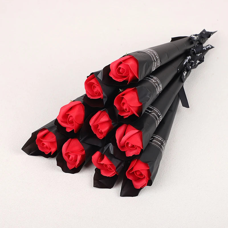 5-20pcs Soap Rose Artificial Flower Valentines Day Gift Wedding DIY Flower Bouquet Birthday Party Gift for guests Eternal Rose