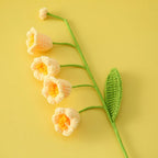 Hand Woven Roses Tulip Simulation Flower Preparation Handmade Flower Diy Wool Knitting Homemade Crochet Bouquet Finished Product