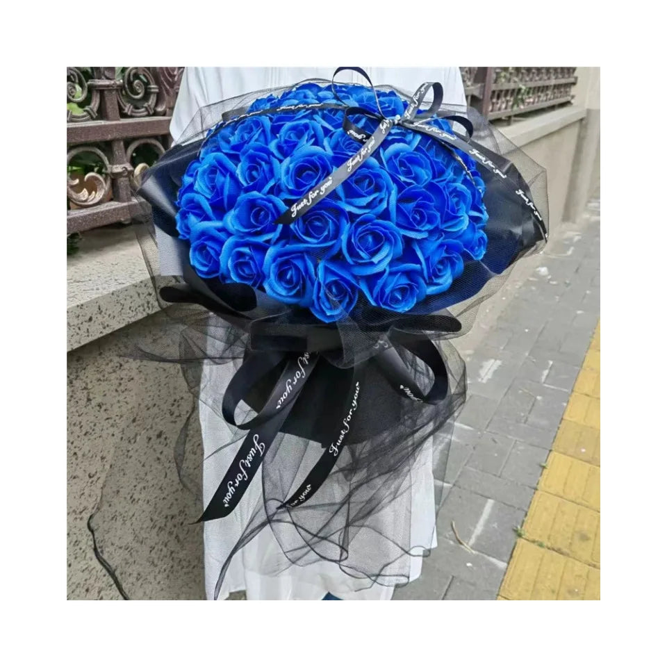 Aqumotic Forever Roses Bouquet Flores Eternas Preserved Flower Ramos De Rosas Eternas Artificial Rose Anniversary