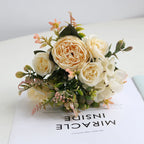 Ramo de Peonía y Rosa Otoño — 6 Colores, Hogar y Decoración de Boda