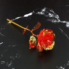 Galaxy Rose Eternal 24k Gold Foil Roses Artificial Roses New Creative Valentine'S Day Gift Beauty Flowers For Wedding Decor