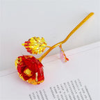 Galaxy Rose Eternal 24k Gold Foil Roses Artificial Roses New Creative Valentine'S Day Gift Beauty Flowers For Wedding Decor