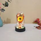 Valentine's Day Gift Eternal Rose LED Light Send Girlfriend Soap Flower Acrylic Set Transparent Rose Holiday Party Gift