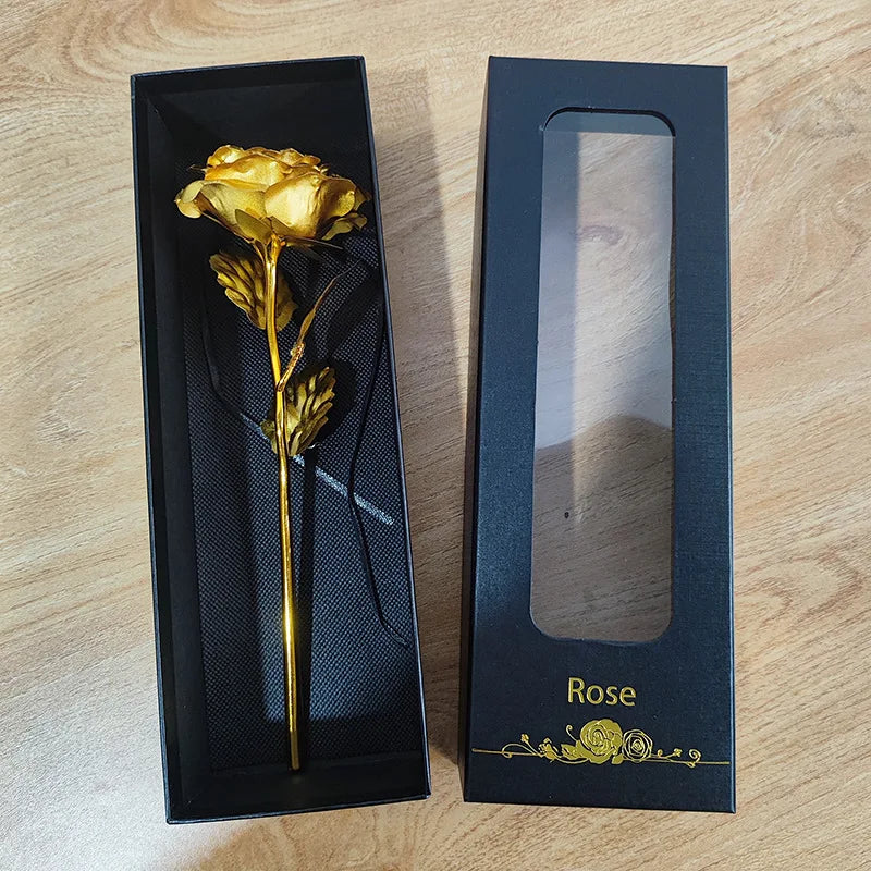 1pc Eternal Golden Rose Gift Box for Valentine S Day, Lasting Keepsake Present for Girlfriend Wife, Anniversary, Flowers
