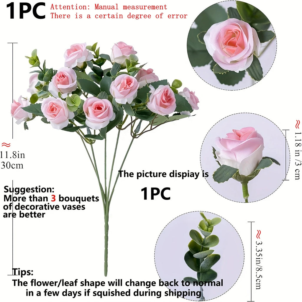 Simulated roses, Valentine's Day, bride's wedding, spring home, living room vase, outdoor garden decoration