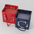 Eternal Rose Box -Heart Necklace & Soap Flower Gift Box Customize Heart Name Necklace Valentine's Day Gift for Women For Mom