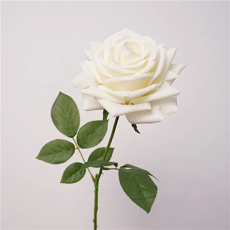 Rosa Turca Real Touch — Ramo de 4 Tallos, 9 Colores, Bodas y Hogar