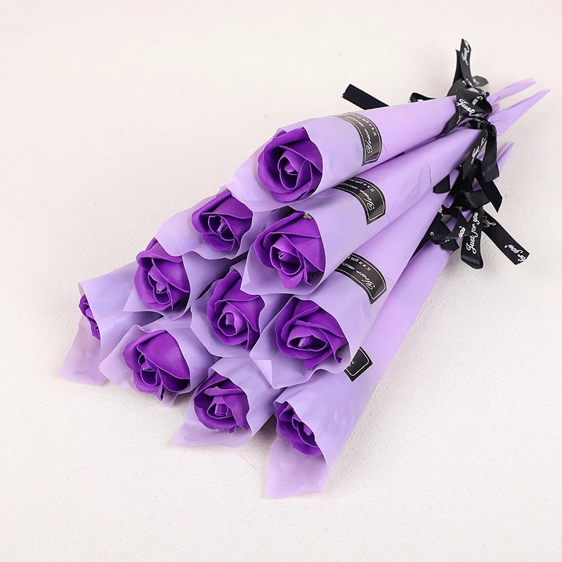 5-20pcs Soap Rose Artificial Flower Valentines Day Gift Wedding DIY Flower Bouquet Birthday Party Gift for guests Eternal Rose