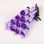 5-20pcs Soap Rose Artificial Flower Valentines Day Gift Wedding DIY Flower Bouquet Birthday Party Gift for guests Eternal Rose