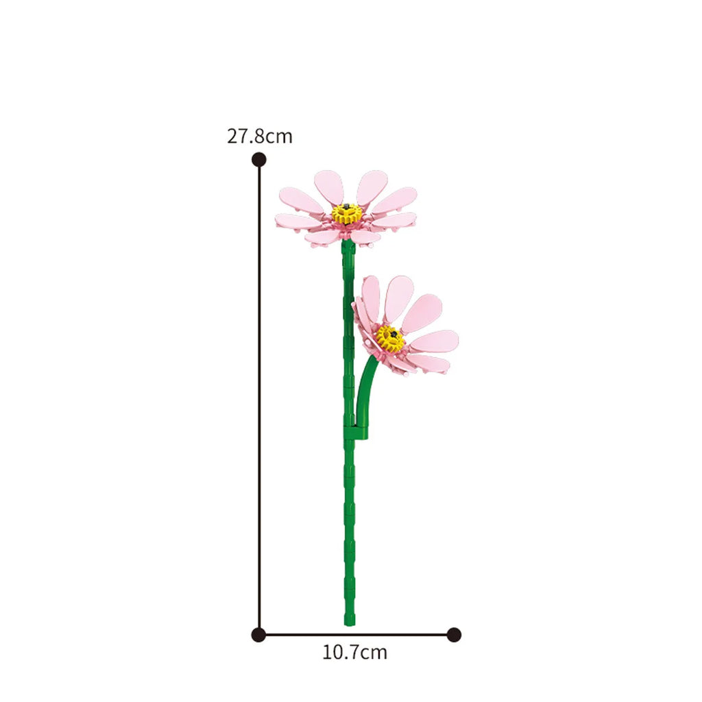 Eternal Block Flower Assembly Bouquet Desktop Decoration Block Flower Children's Puzzle Assembly Toy Bouquet