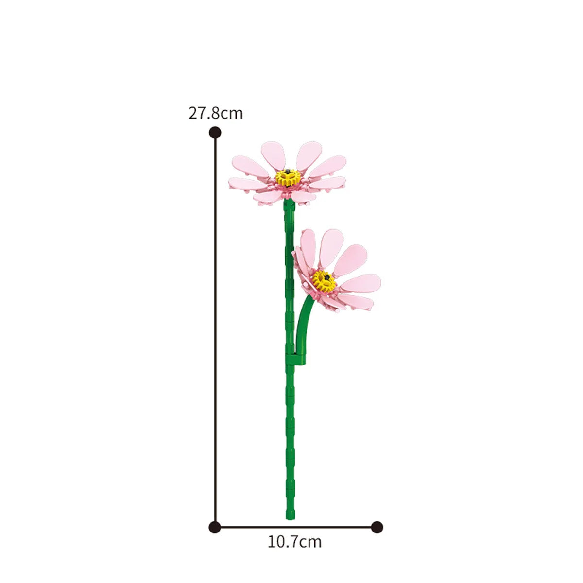 Eternal Block Flower Assembly Bouquet Desktop Decoration Block Flower Children's Puzzle Assembly Toy Bouquet