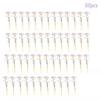 5-50pcs Eternal Rose Colorful Galaxy Artificial Flowers 24k Gold Foil Artificial Rose For Girlfriend Valentine'S Day Gifts