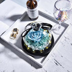 Natural Eternal Rose In Glass With lamp Beauty Preserved Flowers Forever Wedding Valentine Gifts for Girl
