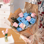 Ramo de Rosas en Bloques de Construcción — Set DIY Día de Madres y Cumpleaños