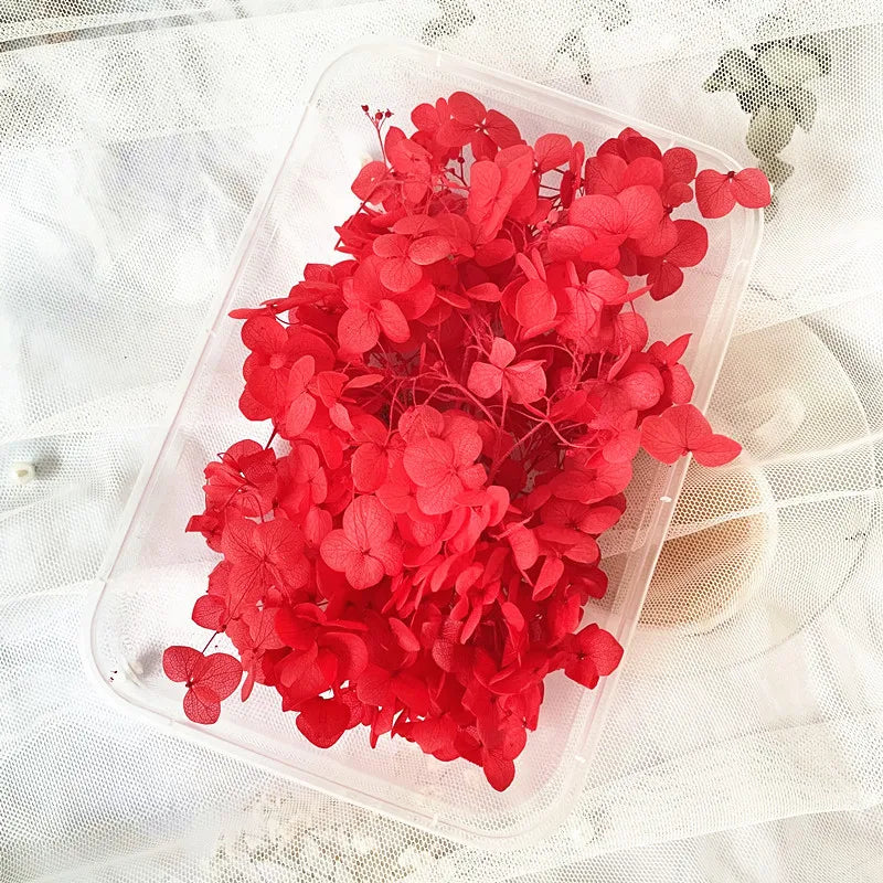 Dried flower eternal petal material cart hanging flower wreath embroidered ball decoration handmade eternal flower bag