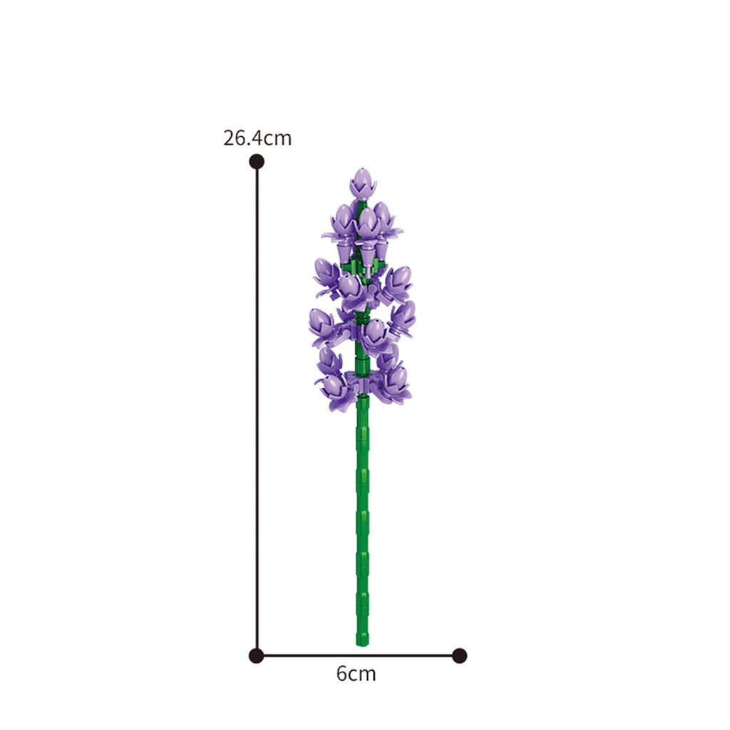 Eternal Block Flower Assembly Bouquet Desktop Decoration Block Flower Children's Puzzle Assembly Toy Bouquet