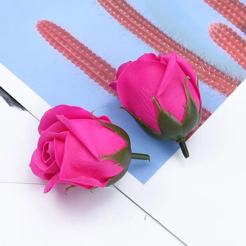 50/100pcs Artificial Rose Soap Eternal Flower Home Decoration Wedding bridalbouquet Diy Gift Box Scrapbook Outdoor garden bonsai