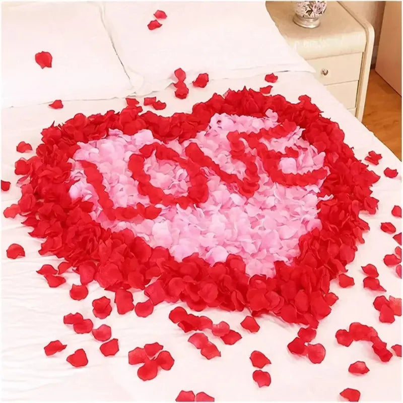 Pétalos de Rosa de Seda al Mayor — 100 a 2000 Unidades Multicolor, Bodas y San Valentín