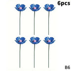 6/8/10pcs Handcrafted Ceramic Forget Never Fades Eternal Ceramic Flowers Home Ornament Indoor And Outdoor Home Decor