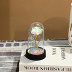 15/20CM Rose Artificial Flowers LED Gift for Girlfriend Eternal Rose Light Foil Fake Flower Wedding Home Room Decor DIY Ornament