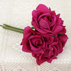 Rosas Látex con Humedad — Ramo 5 Cabezas, 10 Colores Morandi, Novia y Cumpleaños