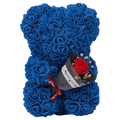 24cm Size Eternal Rose Bear Long Lasting Foam Flowers Rose Bear Artificial Rose Creative Design Artificial Flower Gift