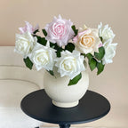 Simulation Moisturizing Rose Artificial Flowers Real Touch Rose Decor Wedding Bouquet Wedding Party Home Decorative Flowers