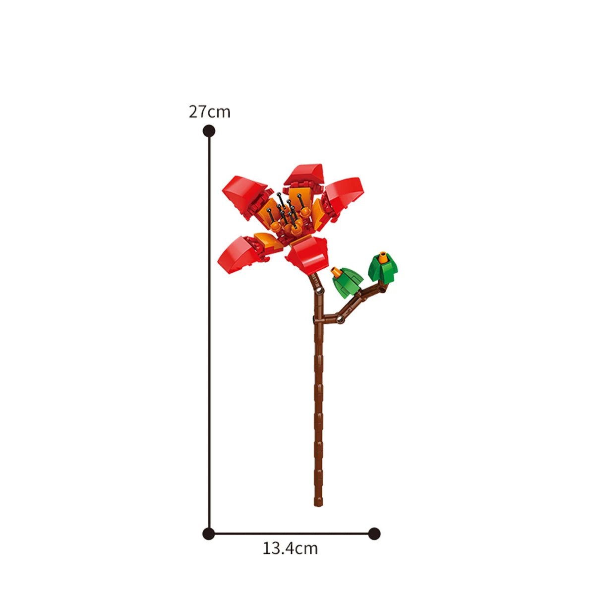 Eternal Block Flower Assembly Bouquet Desktop Decoration Block Flower Children's Puzzle Assembly Toy Bouquet