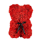 2026 Artificial Flower Eternal Rose Teddy Bear for 520 Mom Father's Day Birthday Valentine's Day Anniversary Gifts & Decorations