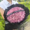 52 Soap Roses “You Are My Half” – Handmade Eternal Bouquet for Girlfriend Boyfriend | Valentine Mother’s Day Gift