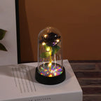 Eternal Rose Single Bouquet with Lamp Soap Valentine's Day Gift Led Lamp Tabletop Decoration