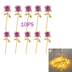 Eternal Building Rose Couple 3D Red/Pink/Blue Rose Toys Bouquet Love Home Decoration Mother's Day Valentine's Day Birthday Gift
