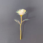 1Pcs Eternal Galaxy Rose Valentine'S Day Flower Foil Plastic Artificial Roses Romantic Mothers Day Gift Wedding Party Home Decor