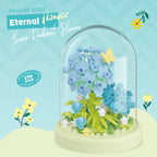 Eternal Bouquet Flower Assembly Blocks Children's Toy Mini Brick Particle Girl Series Rose Bundle Valentine's Day Birthday Gift