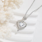 Eternal Flower Pendants Copper Ladies High End Love Rose Necklace Charm Jewelry Valentine's Day Gift