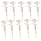 Rosa Galaxy Luminosa Lámina de Oro — Set 10 Rosas, Eternas, San Valentín