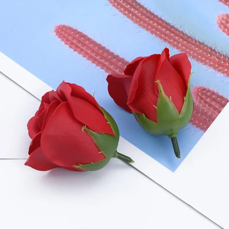 50/100pcs Artificial Rose Soap Eternal Flower Home Decoration Wedding bridalbouquet Diy Gift Box Scrapbook Outdoor garden bonsai